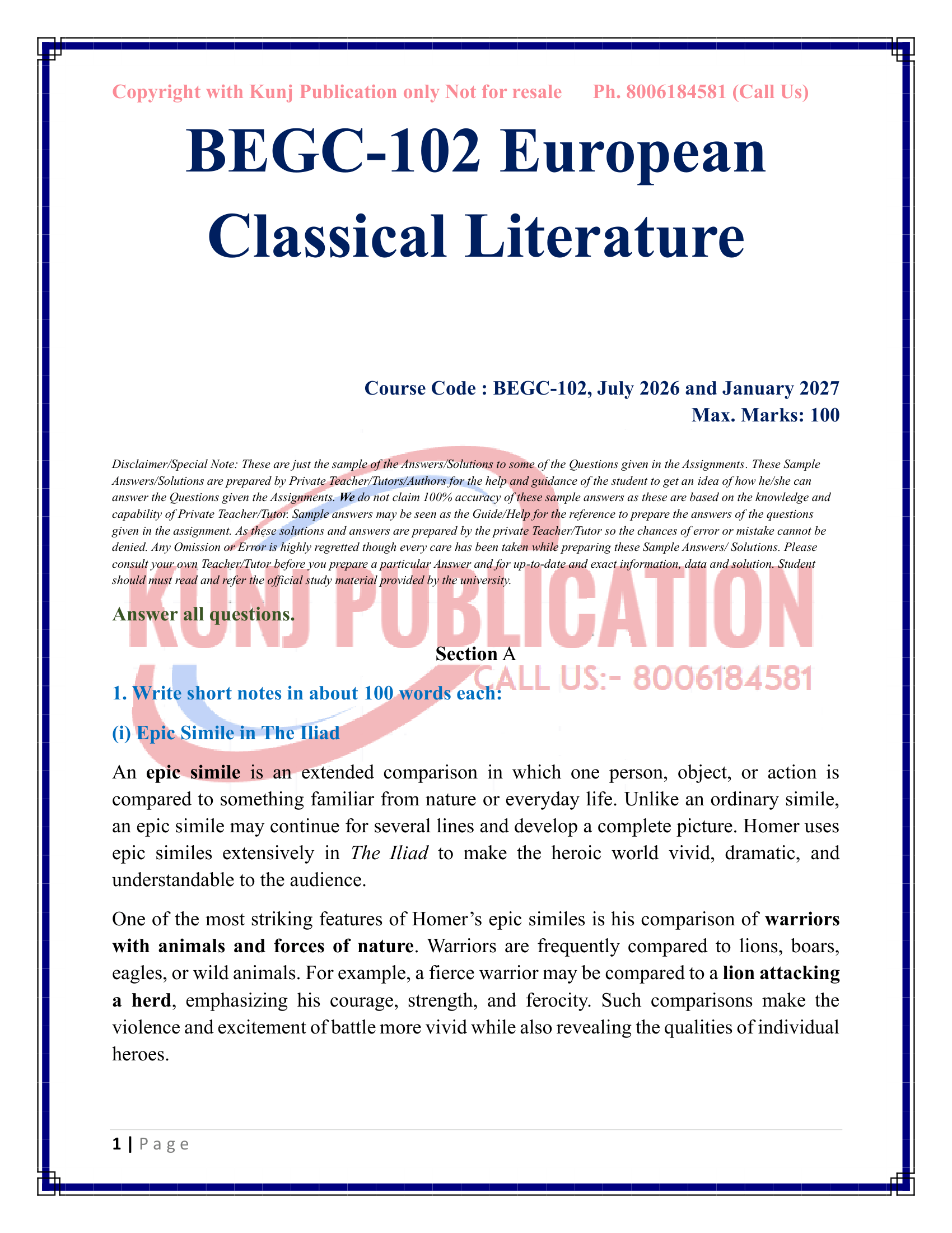 BEGC-102 EM 2026-27 KUNJ PUBLICATION-02