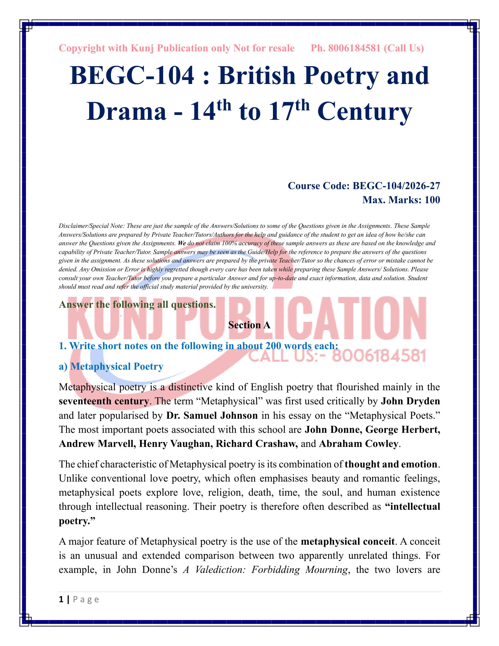 BEGC-104 EM 2026-27 KUNJ PUBLICATION-02