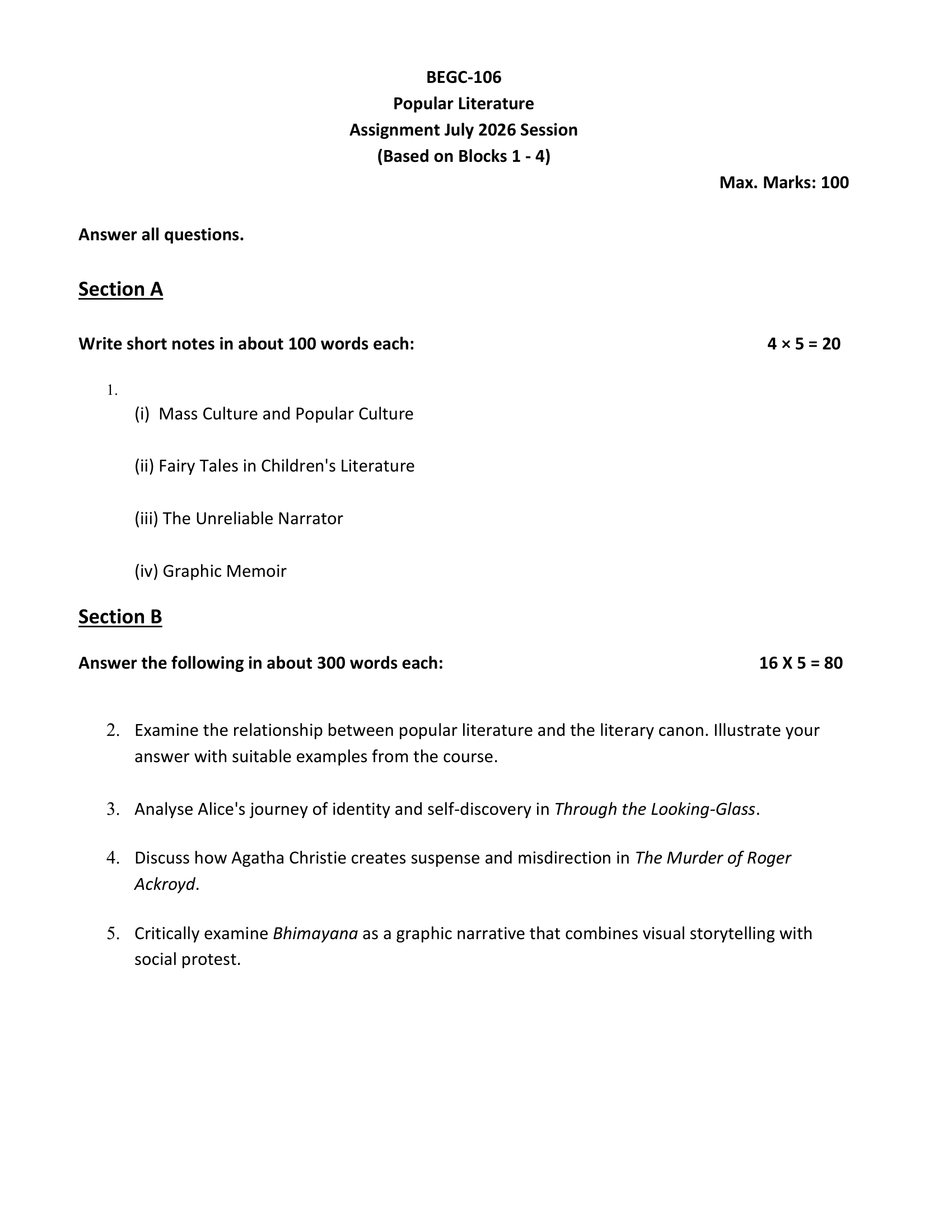 BEGC-106 EM 2026-27 KUNJ PUBLICATION-01
