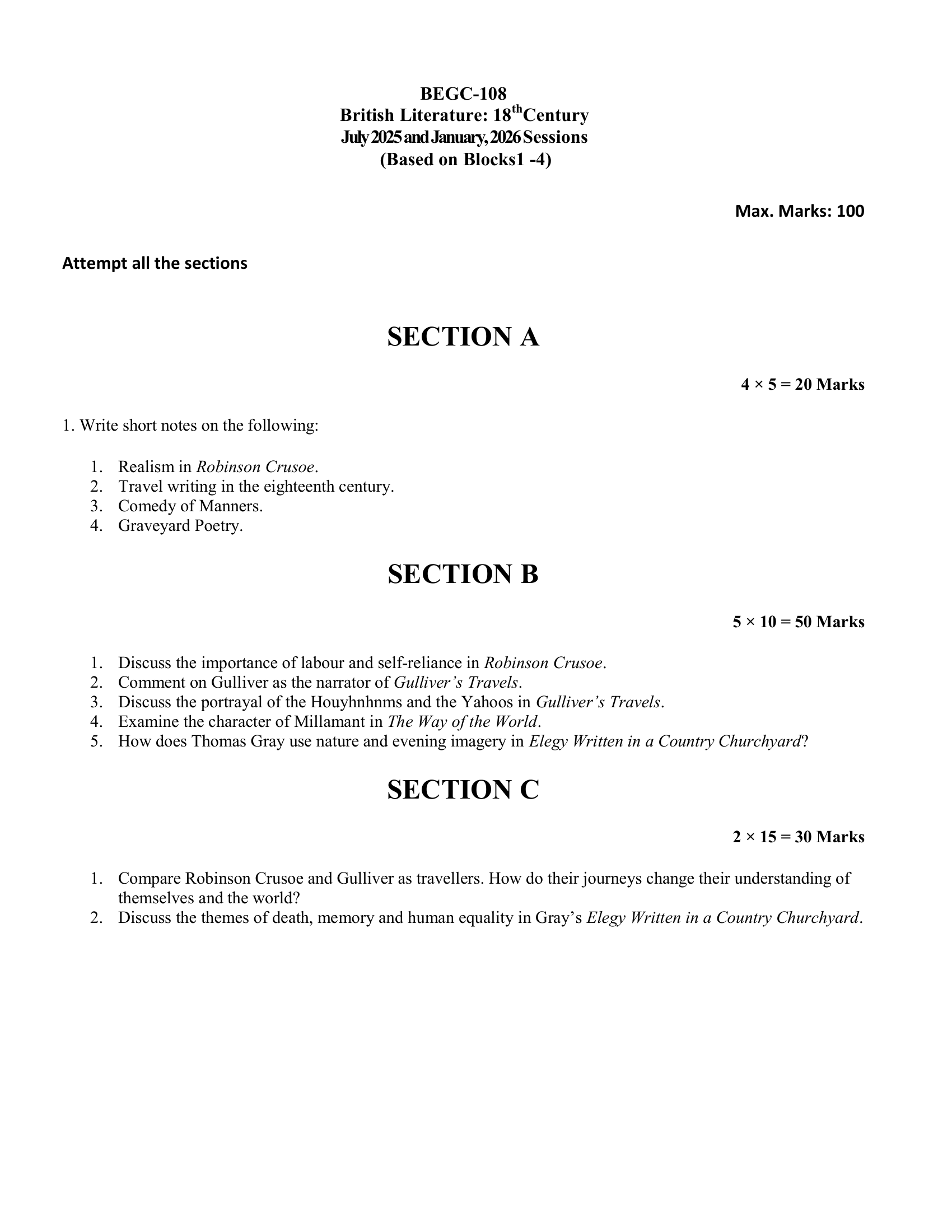 BEGC-108 EM 2026-27 KUNJ PUBLICATION-01