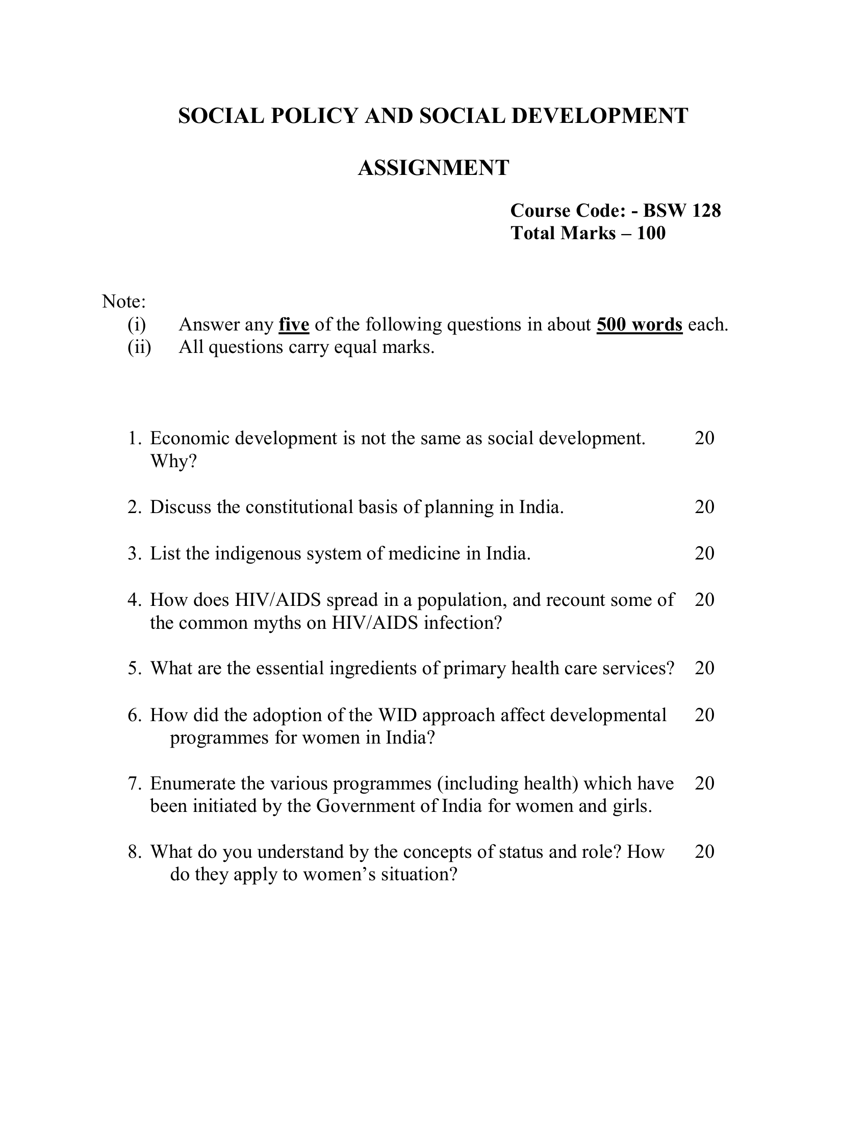 BSW-128 EM 2026-27 KUNJ PUBLICATION-01