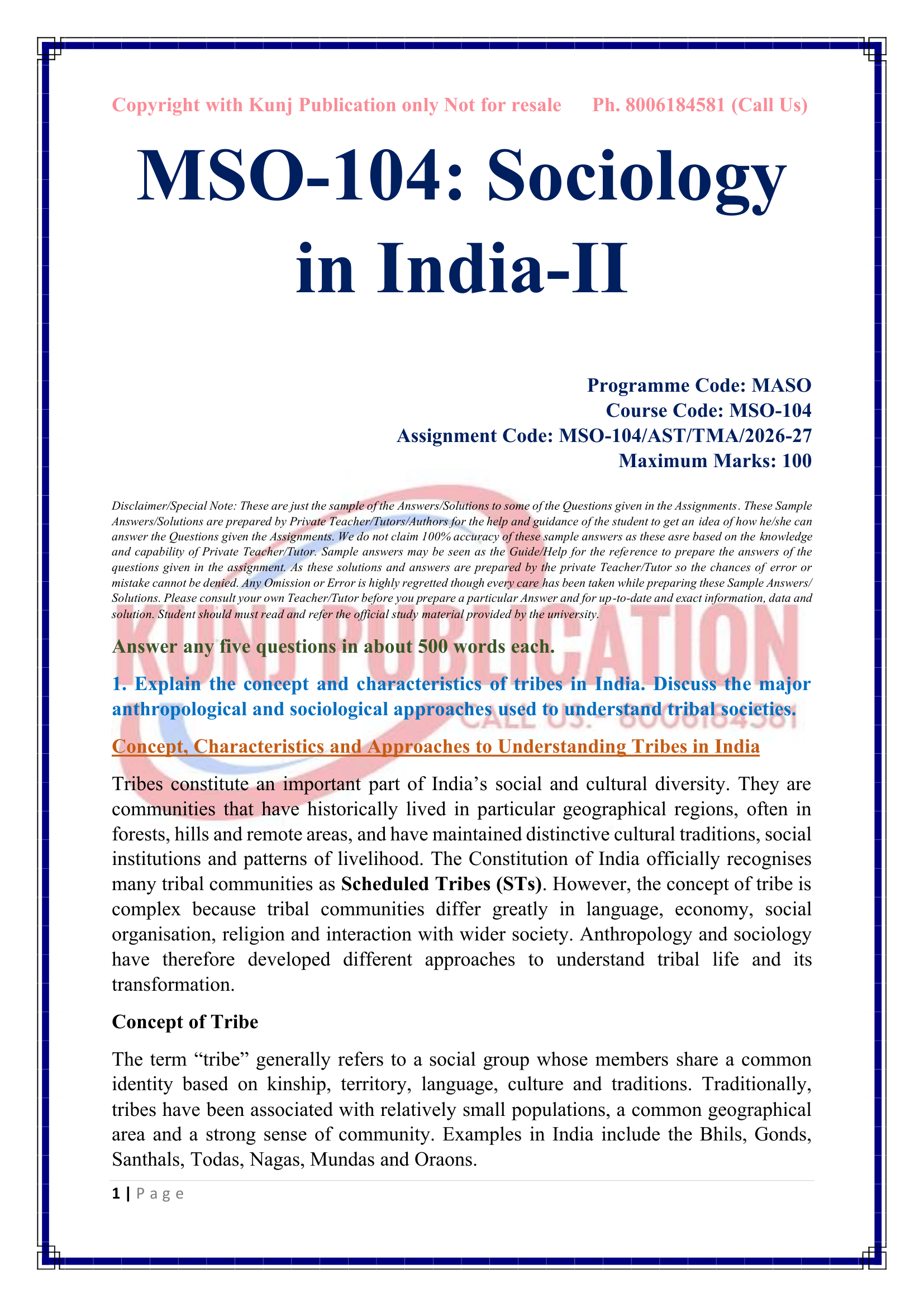 MSO-104 EM 2026-27 KUNJ PUBLICATION-02