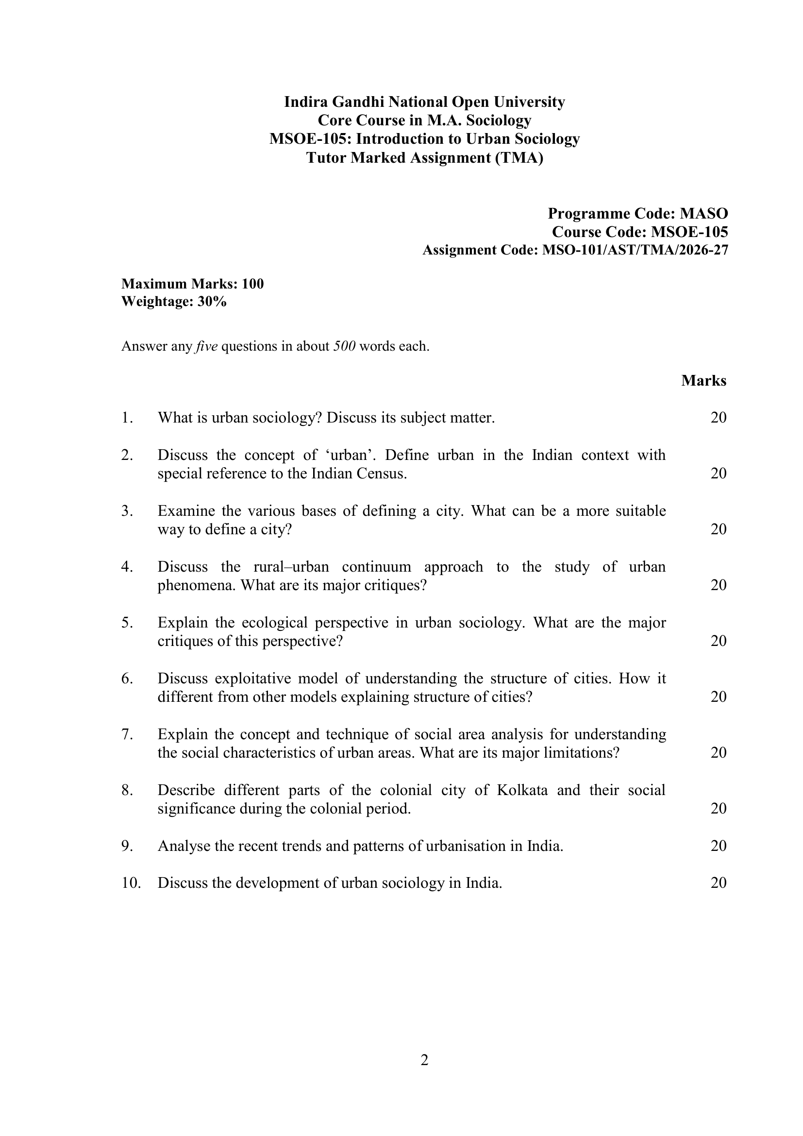 MSOE-105 EM 2026-27 KUNJ PUBLICATION-01
